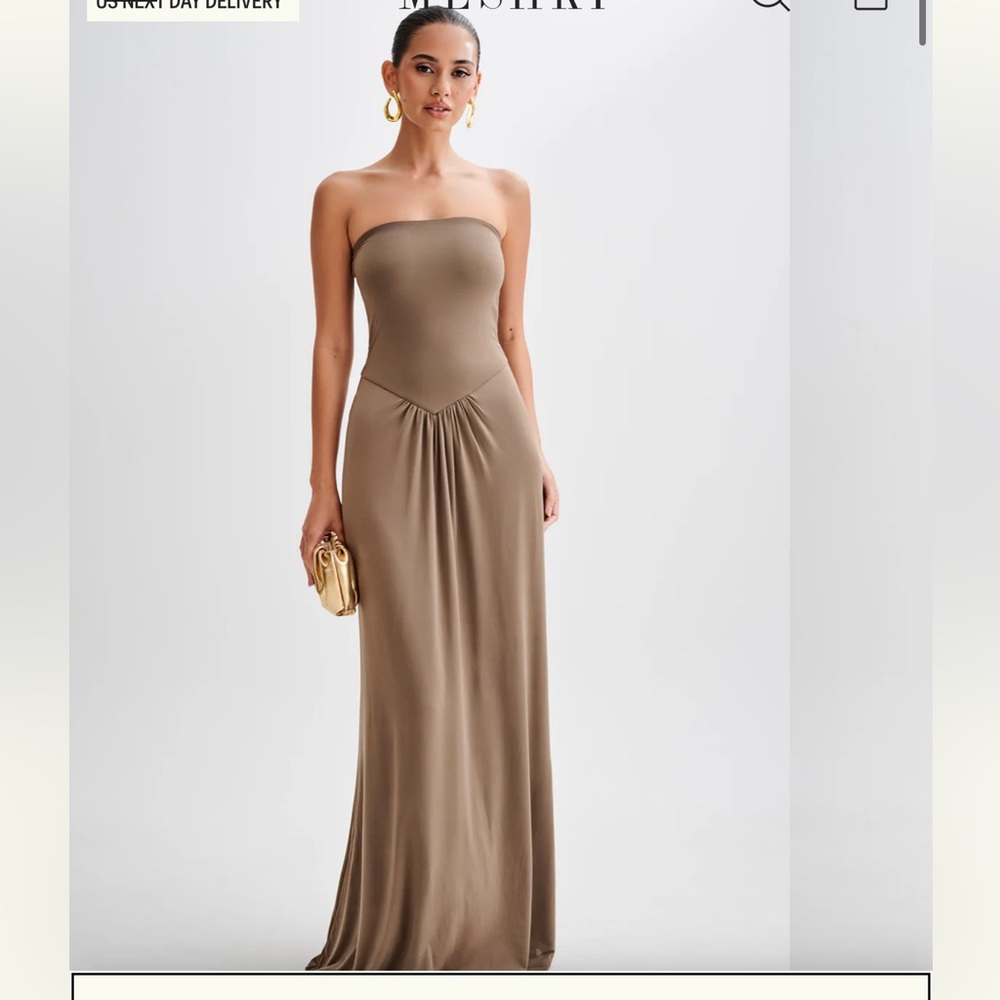Net MESHKI Ruby
Strapless Slinky Maxi Dress - Coco - Picture 3 of 8